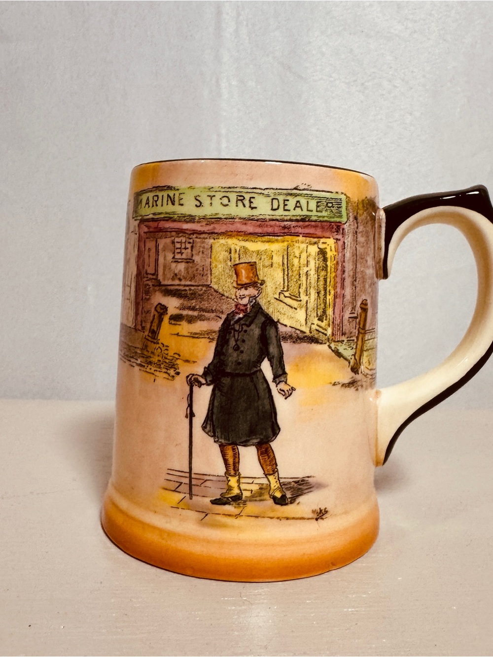 Vintage Royal Doulton Dickens Ware Mr Micawber Tankard D6327 England
